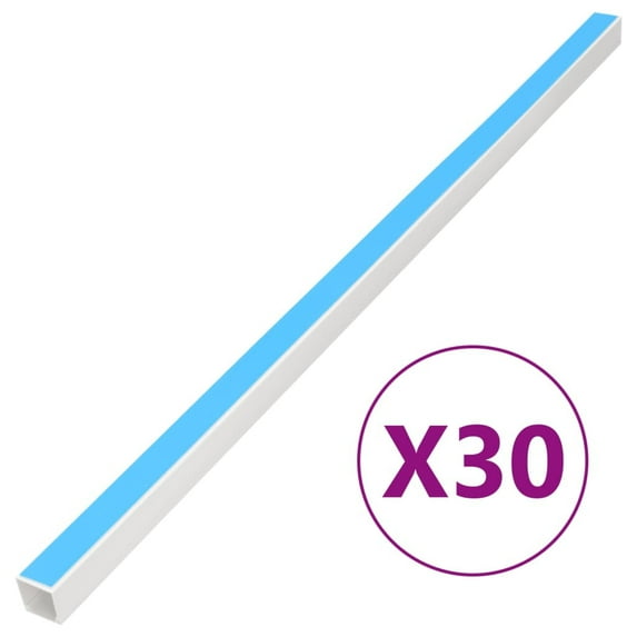 vidaXL Cable Trunking Self-Adhesive 0.4"x0.4" 98.4' PVC