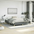 thumbnail image 1 of vidaXL California King Bed Frame, Fabric Upholstered Platform Bed Frame, Dark Gray, No Mattress, 1 of 9