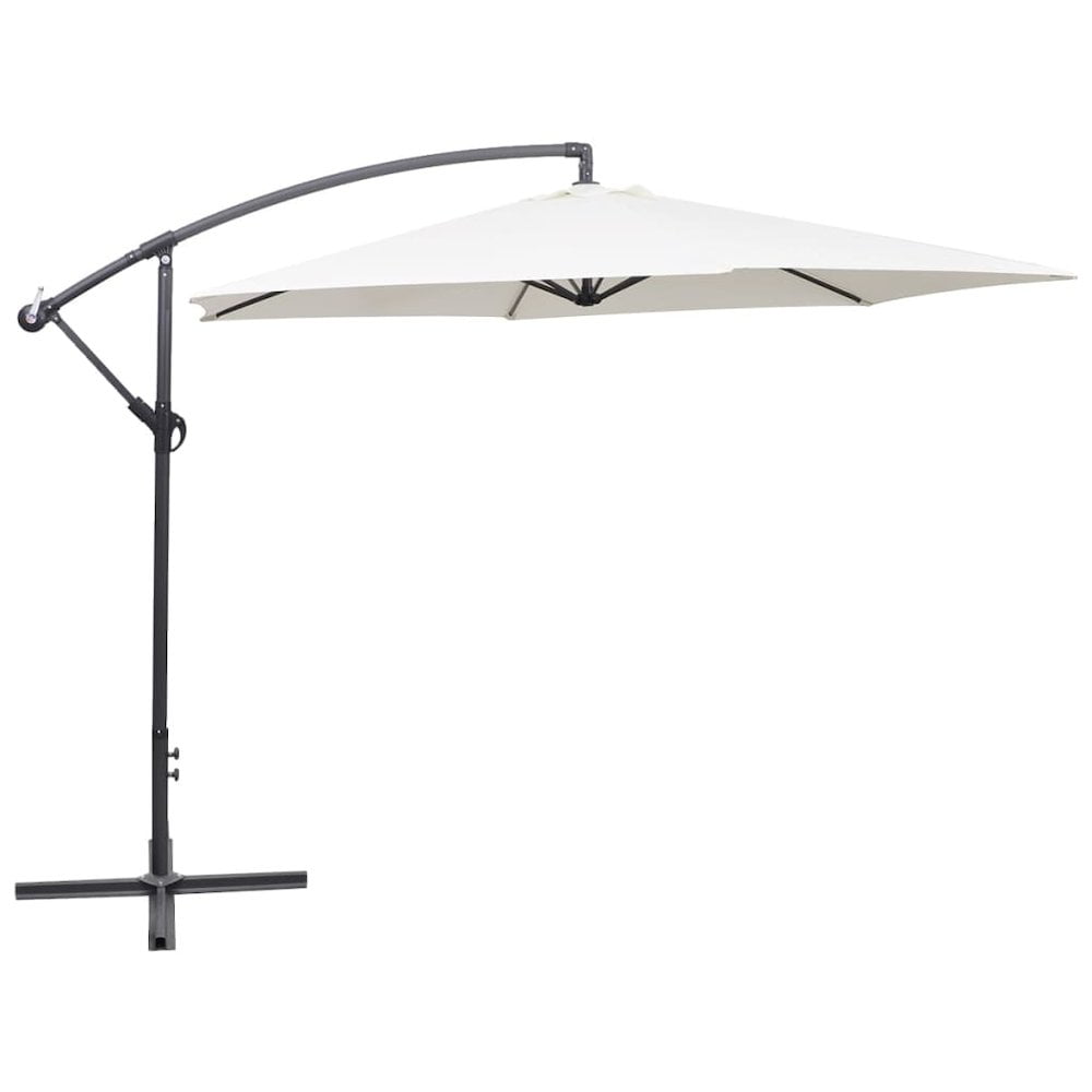 vidaXL Cantilever Umbrella 118.1" Sand White, 42202