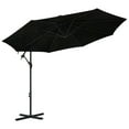 thumbnail image 1 of vidaXL Cantilever Umbrella Parasol with Solar LEDs Patio Umbrella Sunshade, 1 of 97