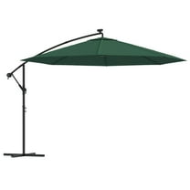 vidaXL Cantilever Garden Parasol Green Polyester and Steel Large