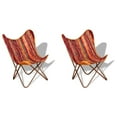 thumbnail image 1 of vidaXL Chair Accent Armless Chair for Living Room Multicolor Chindi Fabric, 1 of 6
