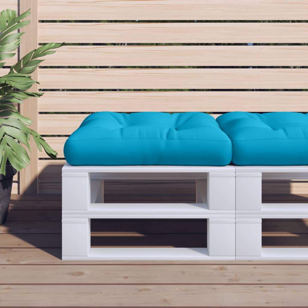 vidaXL Pallet Cushion Blue Polyester 7.8"x7.8"x1.9