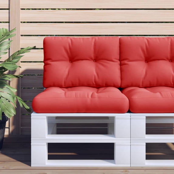 vidaXL Pallet Cushion Red 100% Polyester 23.6" x 15.7" x 4.7