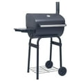 thumbnail image 1 of vidaXL Charcoal BBQ Grill Smoker with Bottom Shelf Black, 1 of 10