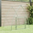 thumbnail image 1 of vidaXL Chicken Cage Silver Galvanized Steel Large Durable Chicken Cage, 1 of 5