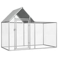 thumbnail image 1 of vidaXL Chicken Cage Walk-in Chicken Coop Pen Poultry Cage Water-Resistant Galvanized Steel Indoor Chicken Coop and Run with Latches, Silver, 1 of 30