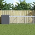 thumbnail image 1 of vidaXL Chicken Cage with Run Anthracite 43.3"x320.1"x43.3" Galvanized Steel, 1 of 7