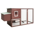 thumbnail image 1 of vidaXL Chicken Coop and Run Hen House with Nesting Box and Ramp Solid Wood, 1 of 7