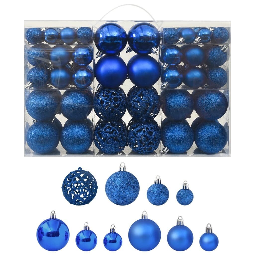 Gold Shatterproof Plastic Christmas Ball Ornament Set, 100 Pieces