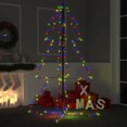 thumbnail image 1 of vidaXL Christmas Cone Tree 200 LEDs Indoor and Outdoor 3x5 ft, 1 of 8