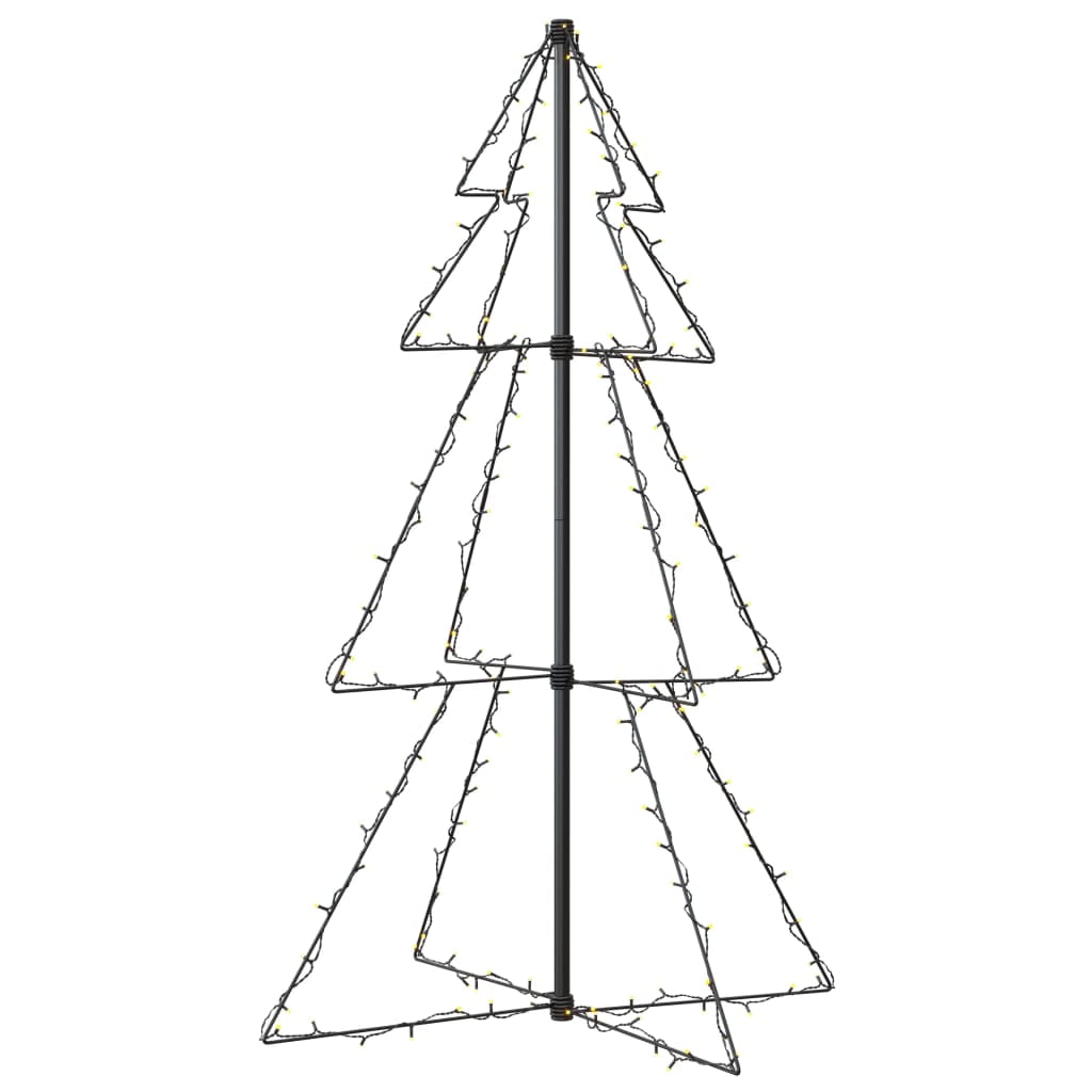 vidaXL Christmas Cone Tree Artificial Xmas Tree with LEDs Christmas