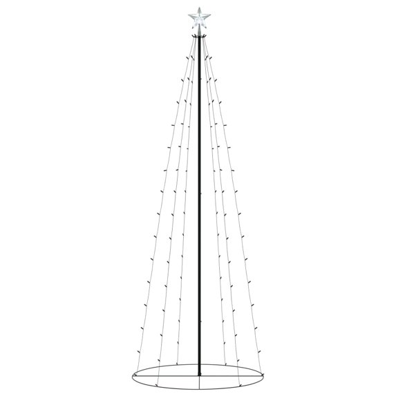 vidaXL Christmas Cone Tree Decoration Artificial Christmas Tree with LEDs