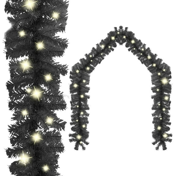 vidaXL Christmas Garland Decoration Artificial Xmas Garland with LED Lights