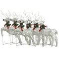thumbnail image 1 of vidaXL Gold Christmas Reindeers Decoration, 1 of 21