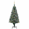 thumbnail image 1 of vidaXL Christmas Tree Artificial Xmas Tree with Pinecones LEDs and Ball Set, 1 of 12