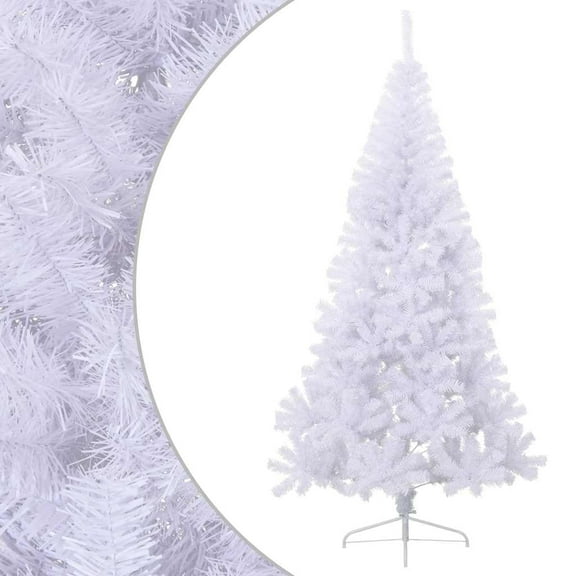 vidaXL Christmas Tree Decoration Artificial Half-Circle Tree with Stand PVC
