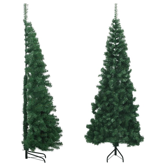 vidaXL Christmas Tree Decoration Corner Artificial Xmas Tree with Stand PVC