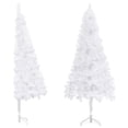 thumbnail image 1 of vidaXL Christmas Tree Decoration Corner Artificial Xmas Tree with Stand PVC, 1 of 52