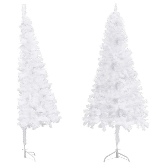 vidaXL Christmas Tree Decoration Corner Artificial Xmas Tree with Stand PVC