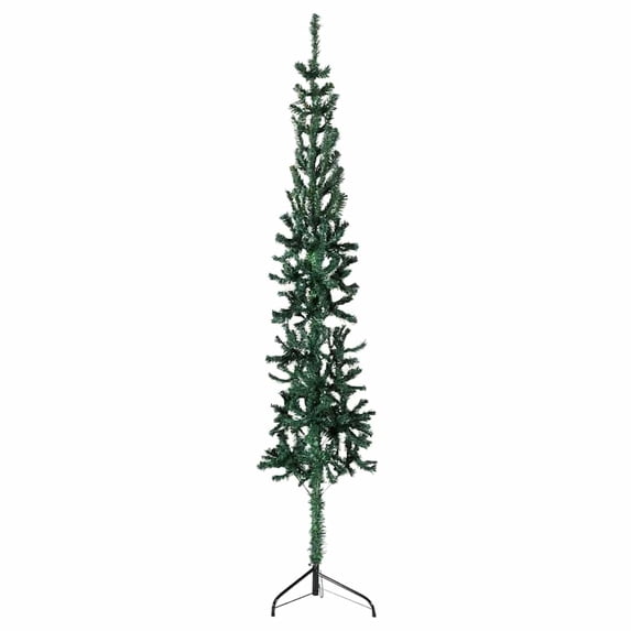vidaXL Christmas Tree Slim Half Artificial with Stand