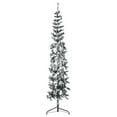 thumbnail image 1 of vidaXL Christmas Tree Decoration Slim Artificial Half Xmas Tree with Stand, 1 of 10