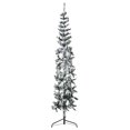 thumbnail image 1 of vidaXL Christmas Tree Slim Artificial Half with Stand, 1 of 11