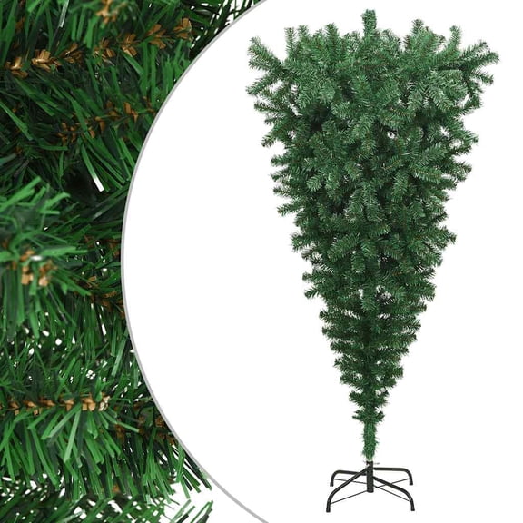 vidaXL Christmas Tree Upside-Down Artificial with Stand