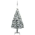thumbnail image 1 of vidaXL Christmas Tree Holiday Artificial Xmas Tree with LEDs and Ball Set PVC, 1 of 12