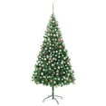 thumbnail image 1 of vidaXL Christmas Tree Holiday Artificial Xmas Tree with LEDs and Ball Set, 1 of 58