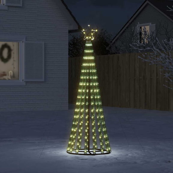vidaXL Christmas Tree Light Cone 688 LEDs Colorful 118.1"