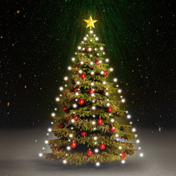 vidaXL Tree Light Cold White PVC Good for a 70.9 in tree Lights