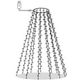 thumbnail image 1 of vidaXL Christmas Tree Net Lights with 210 LEDs Warm White 82.7", 1 of 6