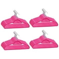 thumbnail image 1 of vidaXL Hanger Set of 100 Pink Plastic, Metal, Velvet Standard Non-slip, 1 of 61