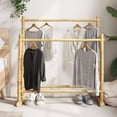 thumbnail image 1 of vidaXL Clothes Rack 39.4"x11.8"x39.4" Bamboo, 1 of 6