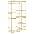 thumbnail image 1 of vidaXL Clothes Rack with Shelves 39.4"x19.7"x72.6" Bamboo, 1 of 7