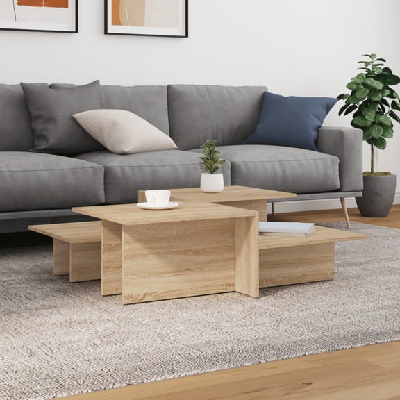 vidaXL Coffee Table Accent End Side Sofa Table for Living Room Engineered Wood