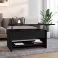 thumbnail image 1 of vidaXL Coffee Table Black 31.5"x19.7"x15.7" Engineered Wood, 1 of 8