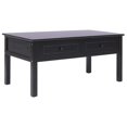 thumbnail image 1 of vidaXL Coffee Table Black 39.4"x19.7"x17.7" Wood, 1 of 8