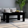 thumbnail image 1 of vidaXL Coffee Table Black 39.4"x23.6"x16.5" Chipboard, 1 of 36