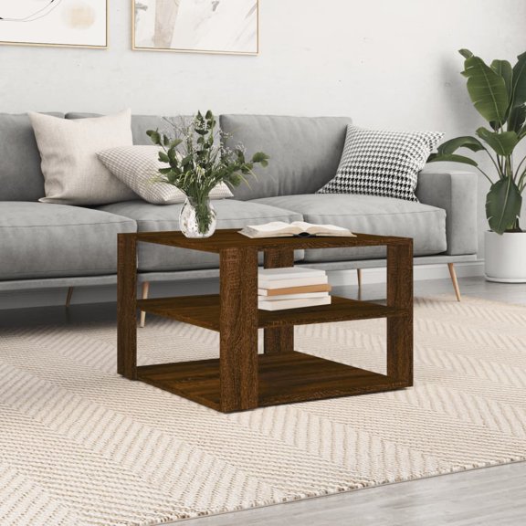 vidaXL Coffee Table Brown Oak Engineered wood Small Coffee Table