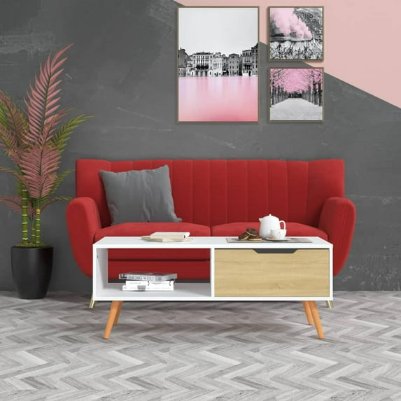 vidaXL Coffee Table End Table Living Room Accent Sofa Table Engineered Wood