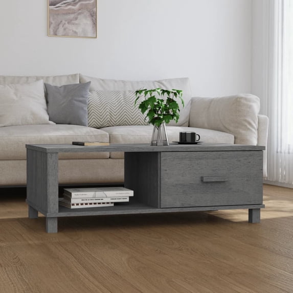 vidaXL Coffee Table End Table Living Room Side Table HAMAR Solid Wood Pine