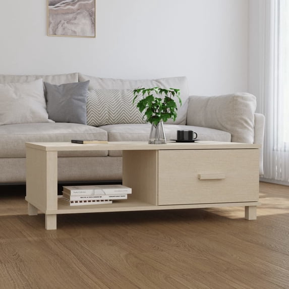 vidaXL Coffee Table End Table Living Room Side Table HAMAR Solid Wood Pine