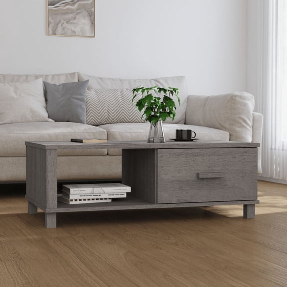vidaXL Coffee Table End Table Living Room Side Table HAMAR Solid Wood Pine