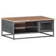 thumbnail image 1 of vidaXL Coffee Table Gray 35.4"x19.7"x13.8" Solid Acacia Wood, 1 of 9