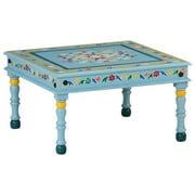 vidaXL Coffee Table Hand Painted Accent Couch Sofa Table Solid Wood Mango