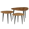 thumbnail image 1 of vidaXL Coffee Table Set 3 Pieces Solid Acacia Wood, 1 of 11