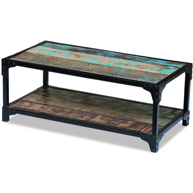 vidaXL Coffee Table Solid Reclaimed Wood - Walmart.com