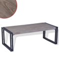 thumbnail image 1 of vidaXL Coffee Table Teak 39.4"x19.7"x13.8" Gray, 1 of 8